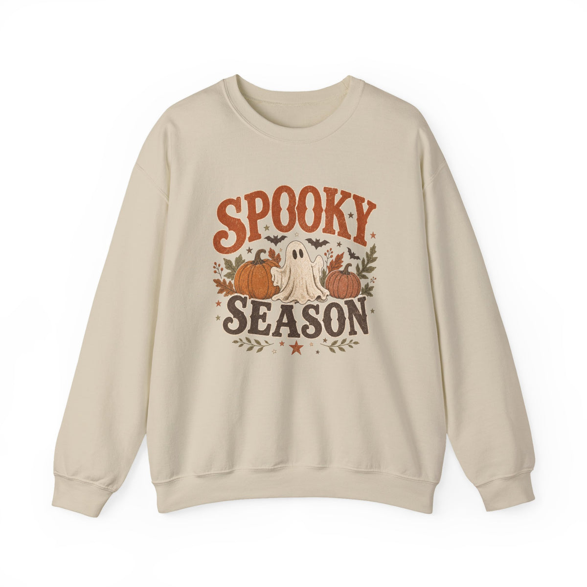 Spooky Season ghost and pumpkins Sweatshirt | Halloween autumn graphic