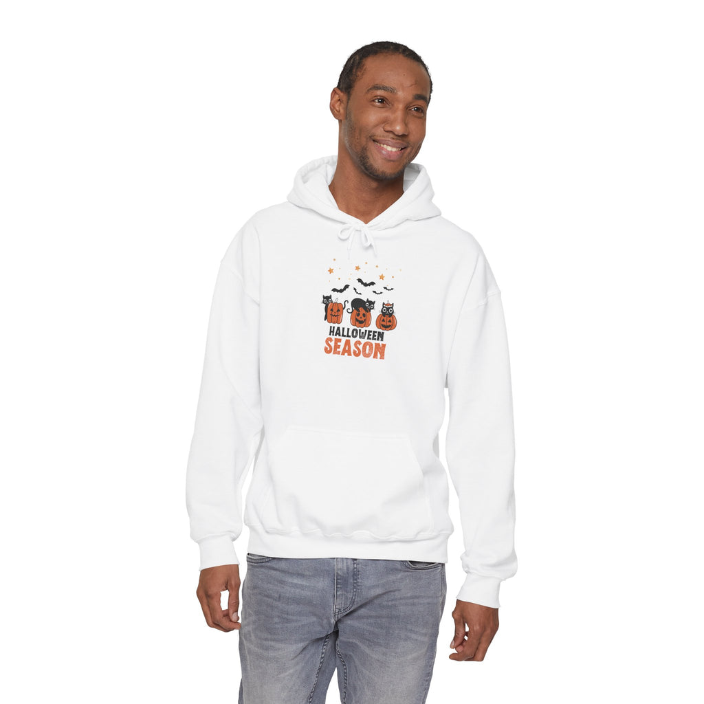 Halloween Pumpkin Black Cat Trio Hoodie | Jack-O'-Lanterns, Bats