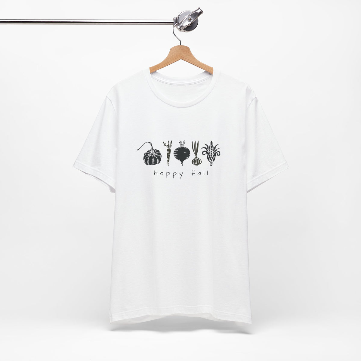 Happy Fall pumpkin beet corn illustrations T-Shirt | Fall harvest tee