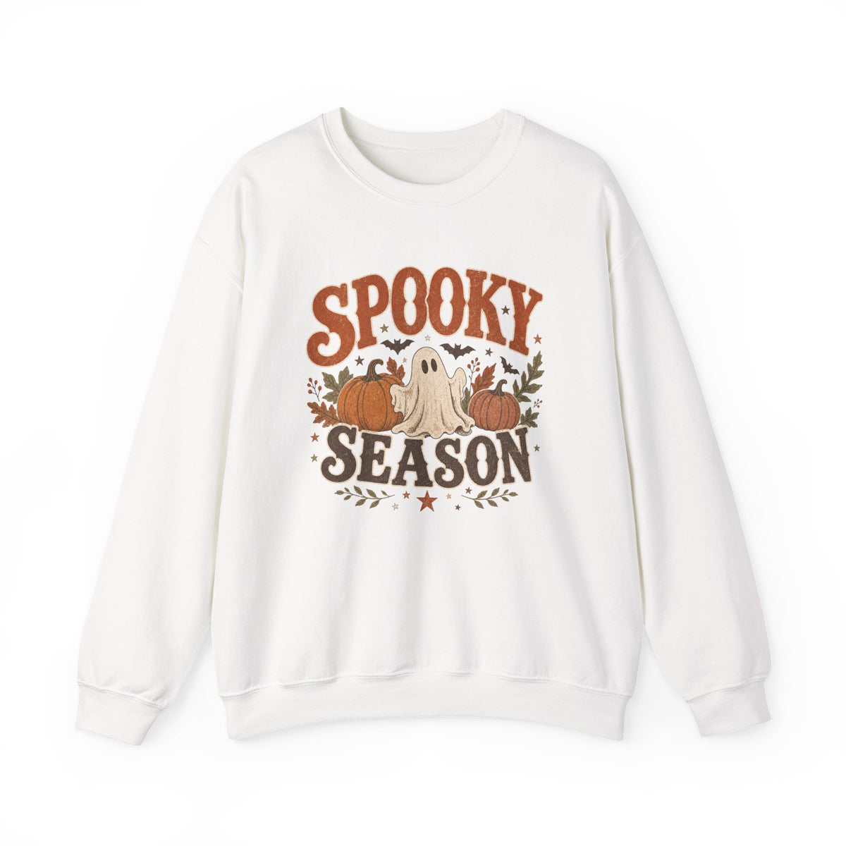 Spooky Season ghost and pumpkins Sweatshirt | Halloween autumn graphic