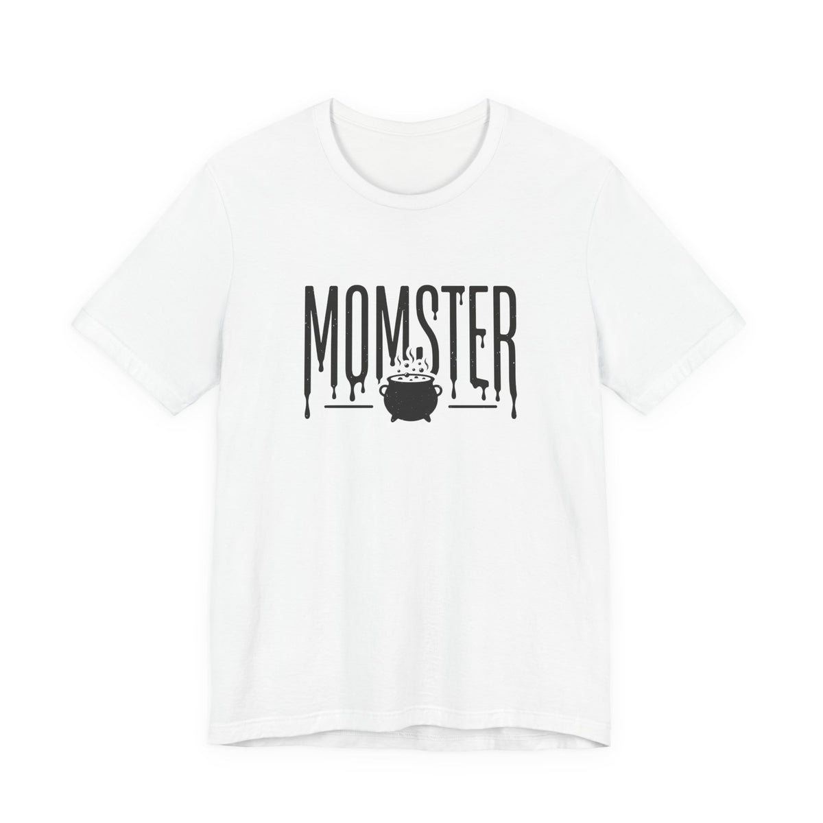 Momster spooky lettering Tee | Halloween mom graphic, cauldron