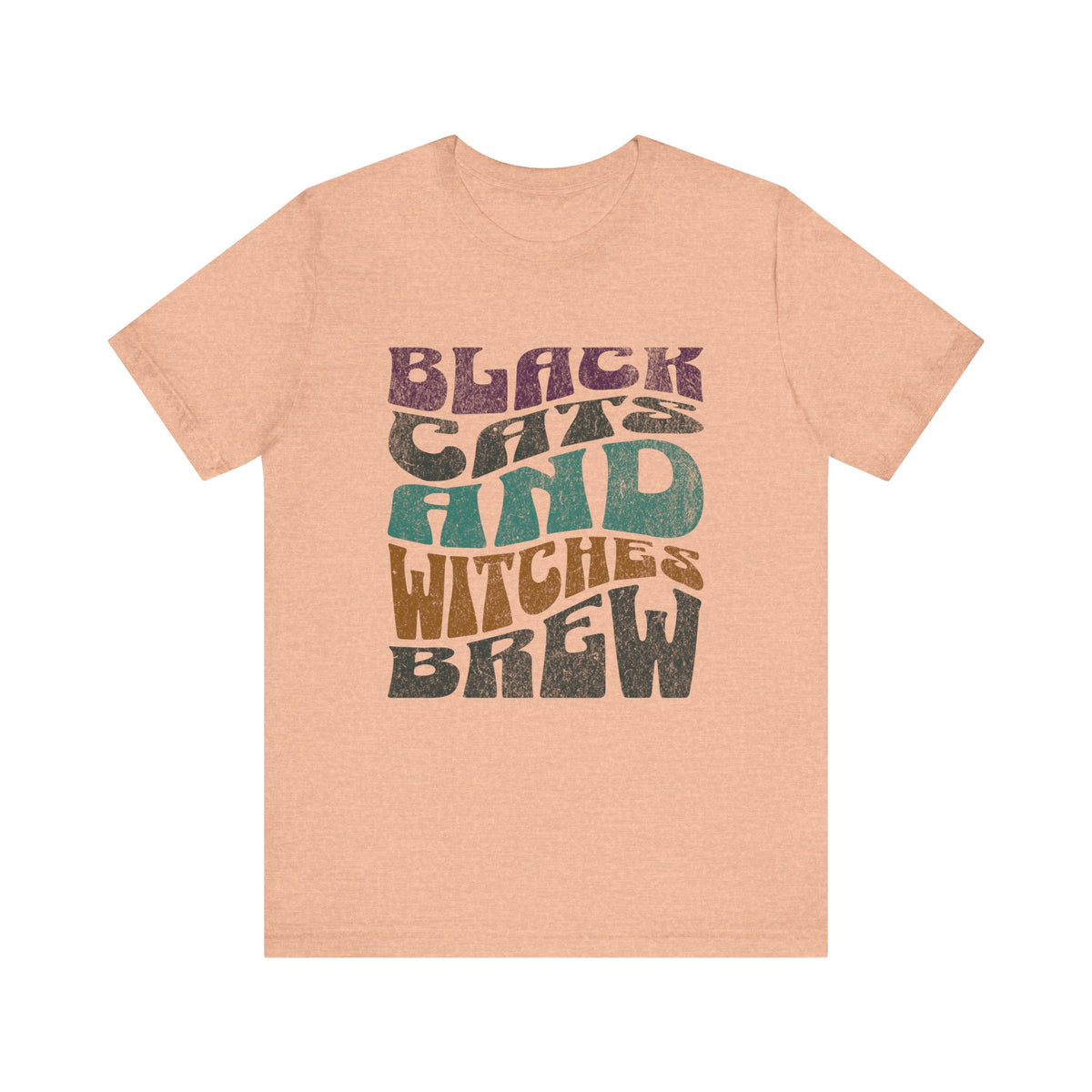 Black Cats and Witches Brew Tee | Retro Halloween Typography