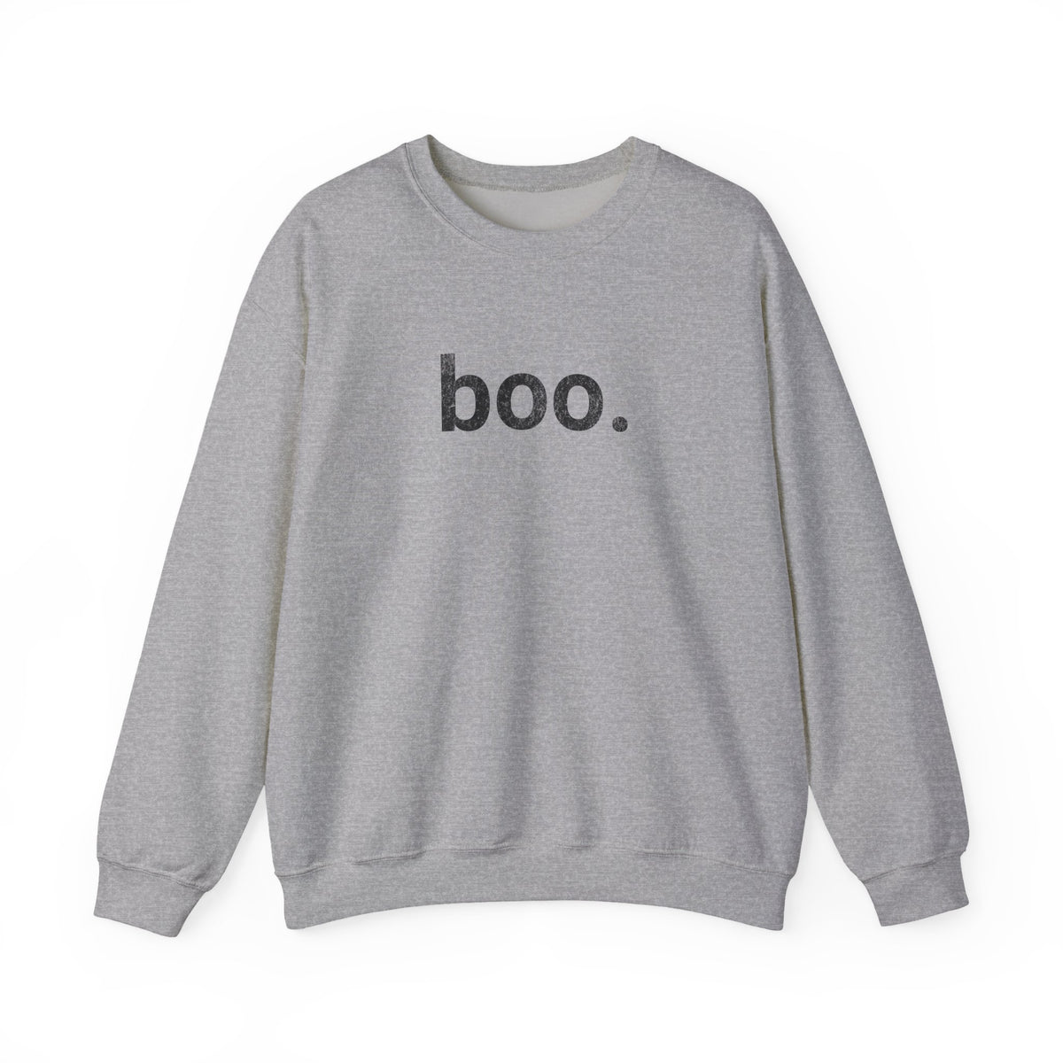 boo distressed sweatshirt | Minimal Halloween Text Design