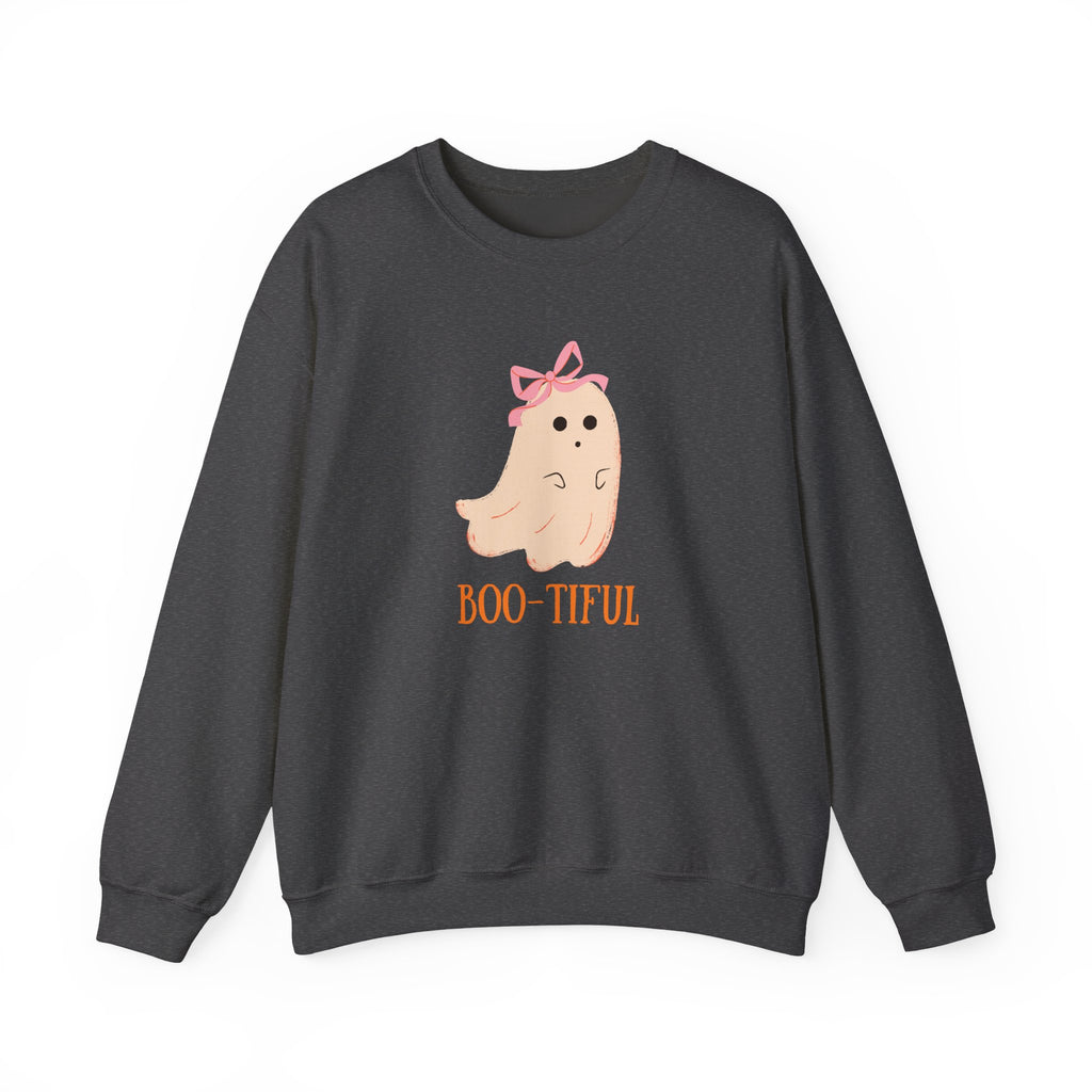 Cute Pastel Ghost Boo-tiful Crewneck | Halloween Ghost Sweatshirt