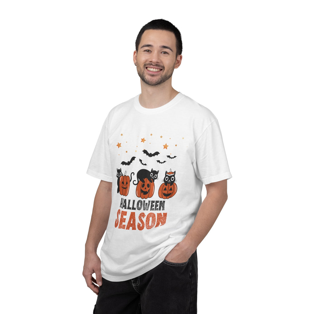 Halloween Season Pumpkin Black Cats Comfort Colors T-shirt | Jack-o'-Lanterns, Bats, Stars