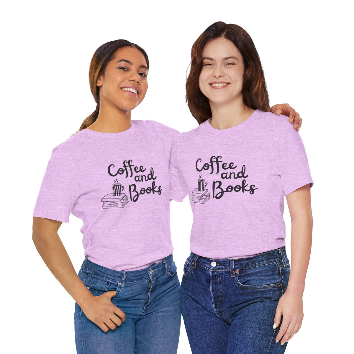 Coffee and Books T-Shirt | Book Lover Tee, Reading Coffee Design