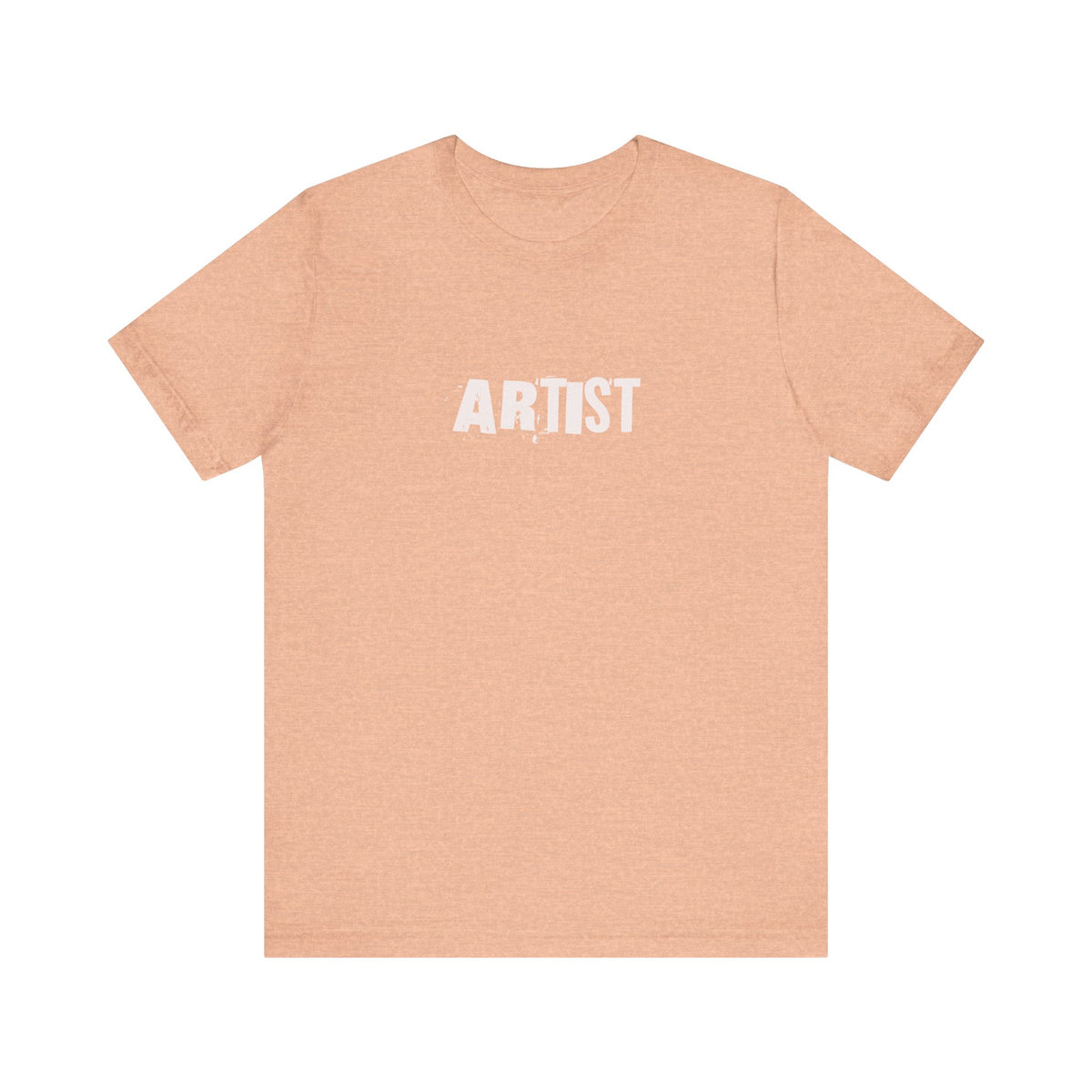 Artist T-Shirt | Minimal Distressed Text Graphic, Short Sleeve Tee