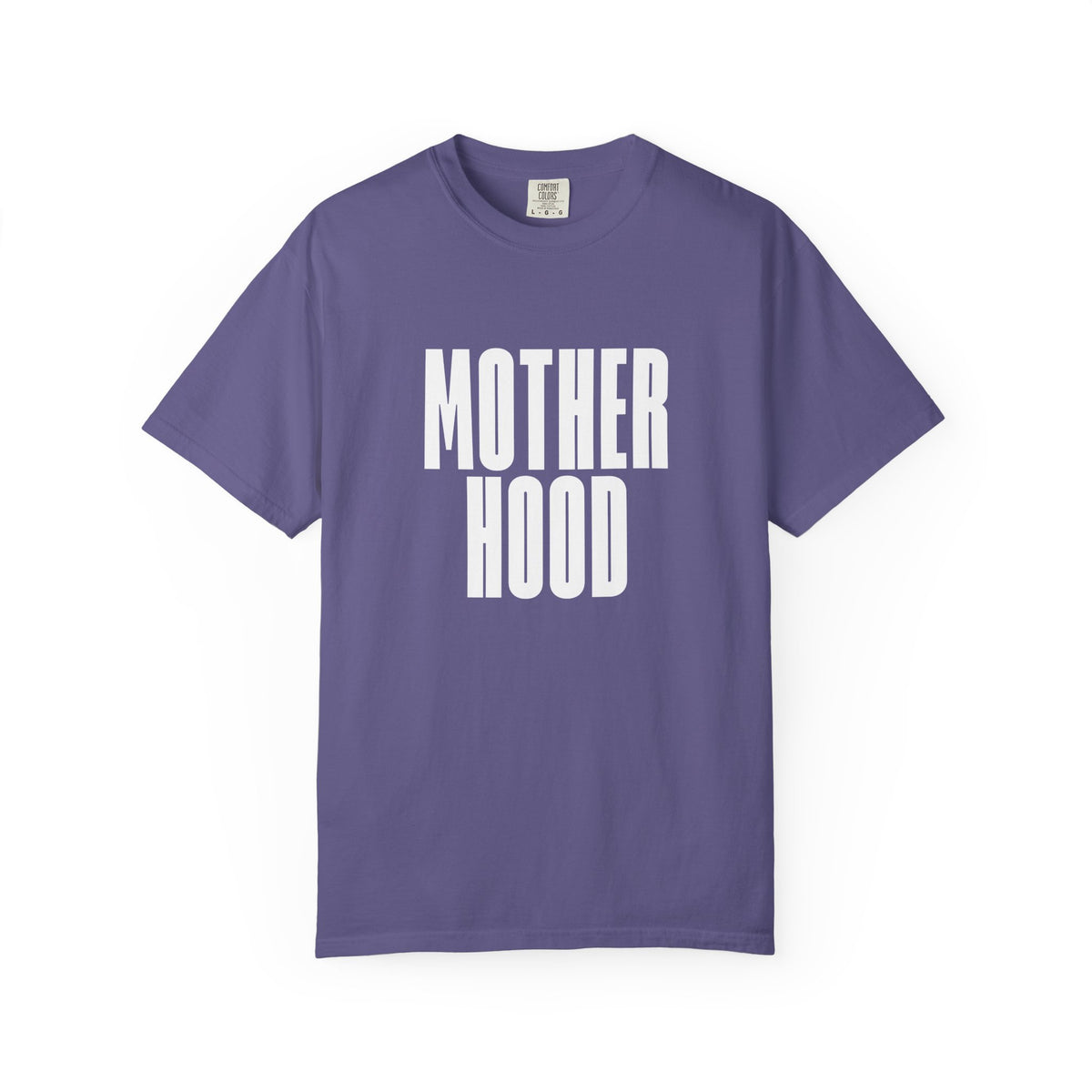 MOTHERHOOD bold block text Comfort Colors T-Shirt | Mom shirt, Typography tee