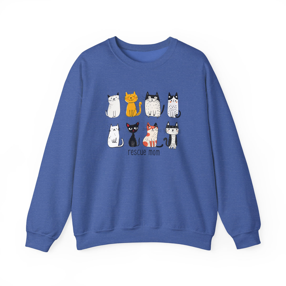 Rescue Mom Cats sweatshirt | Cat Mom Crewneck, Animal Rescue Shirt