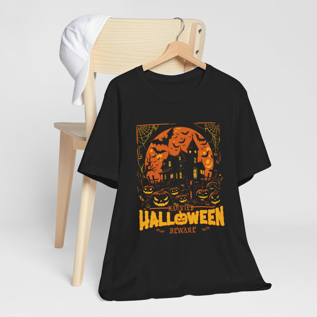 Haunted House Halloween Tee | Spooky Pumpkin Jack O Lanterns