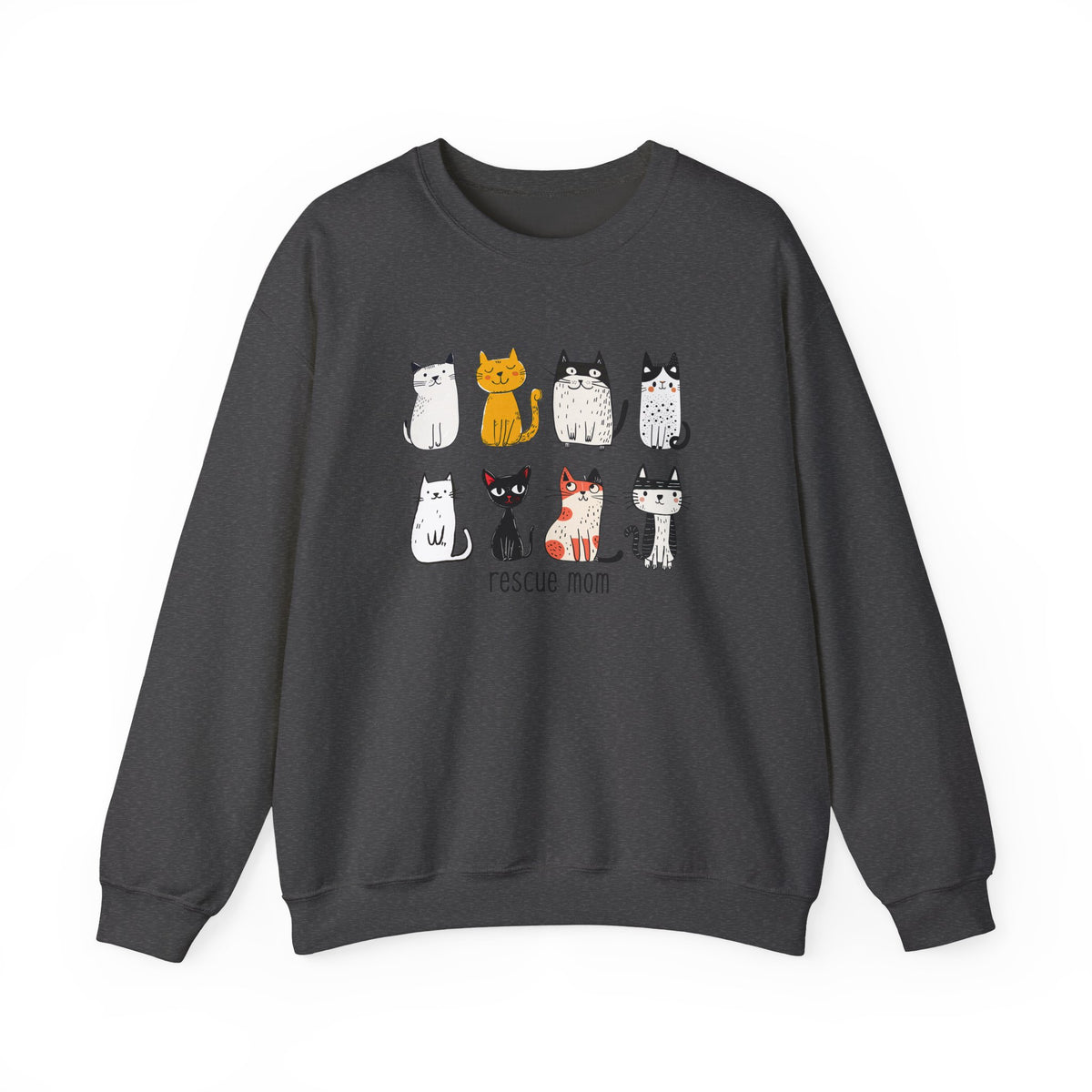 Rescue Mom Cats sweatshirt | Cat Mom Crewneck, Animal Rescue Shirt