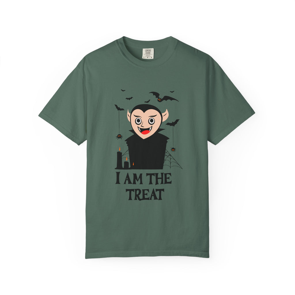 I Am The Treat Vampire T-shirt | Halloween vampire bats spooky design