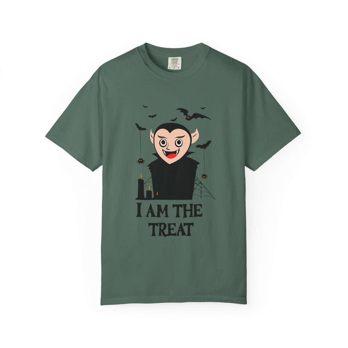 I Am The Treat Vampire T-shirt | Halloween vampire bats spooky design