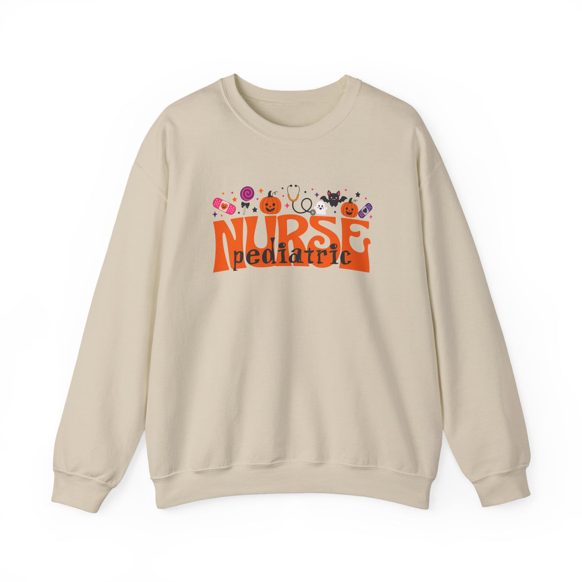 Halloween Pediatric Nurse sweatshirt | cute spooky icons