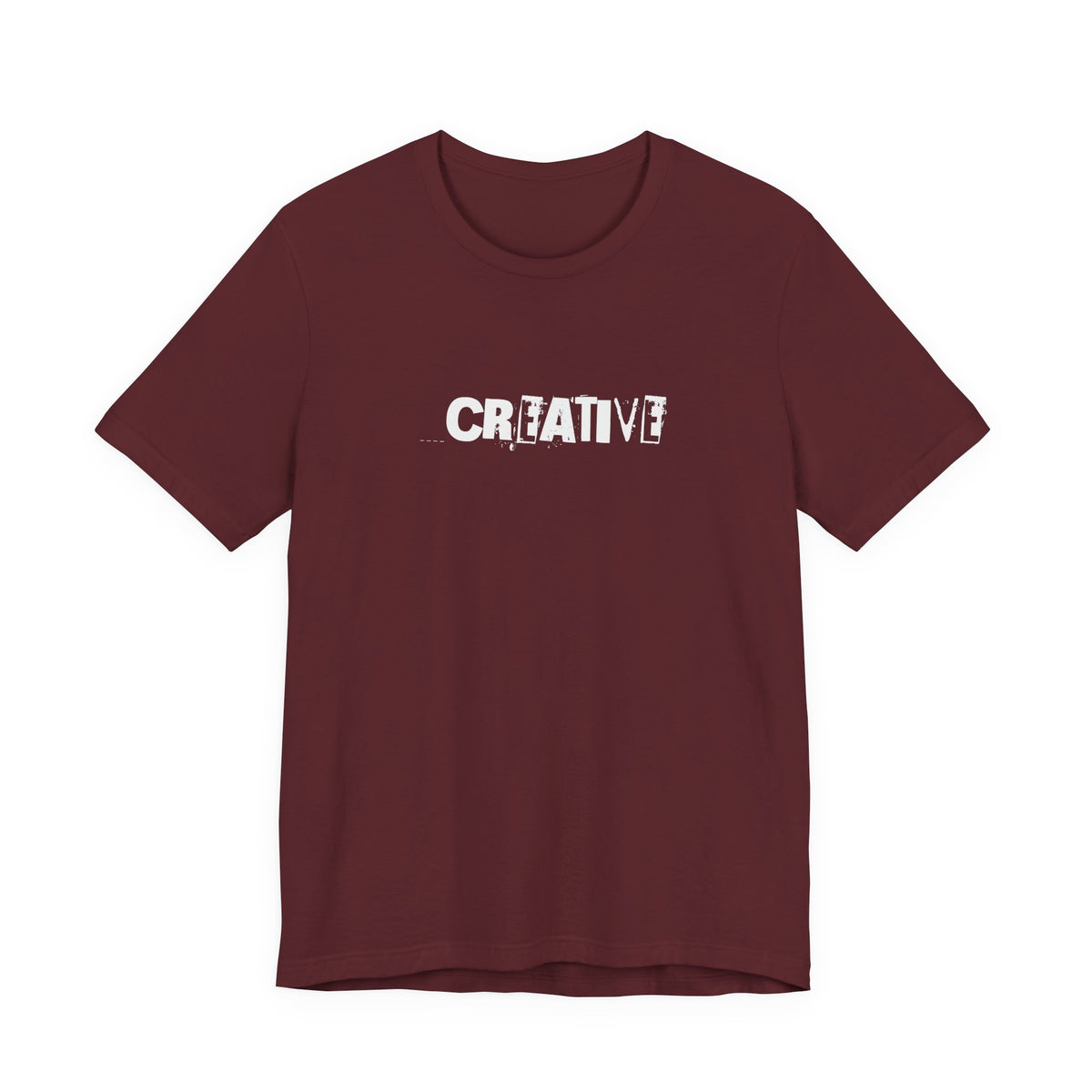 Creative Distressed Text T-Shirt | Minimal Typography Graphic Tee