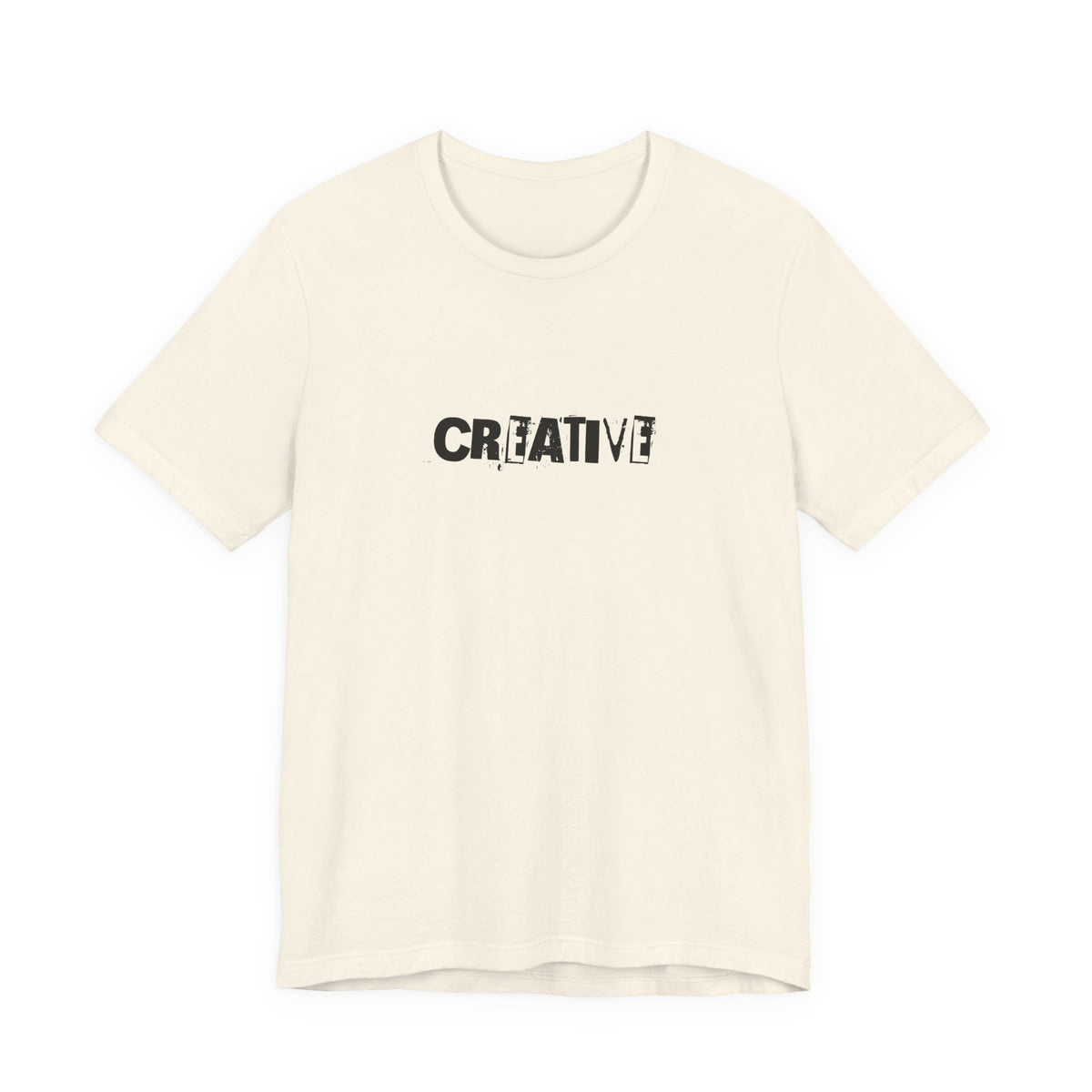 Creative text T-Shirt | distressed typography, minimalist art