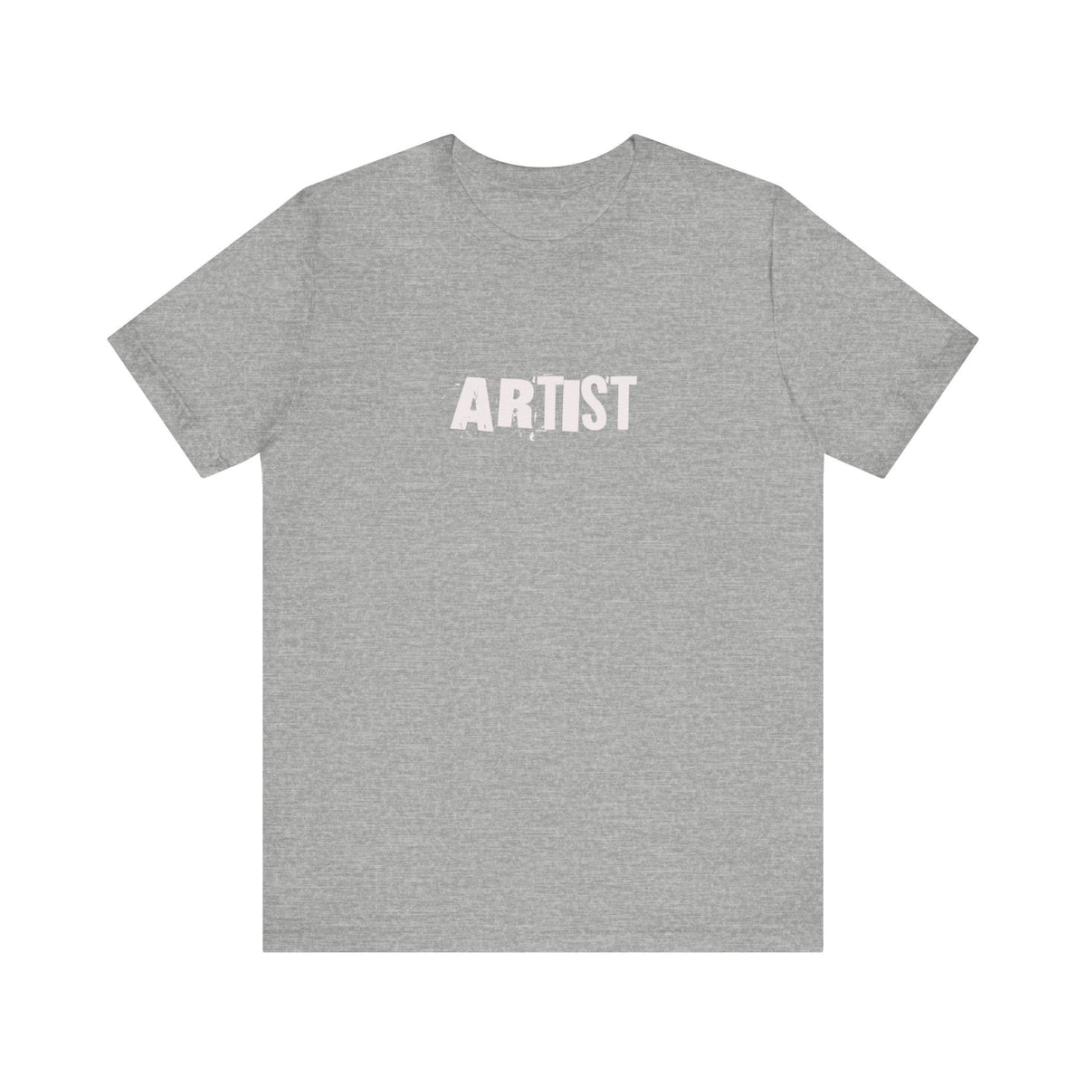 Artist T-Shirt | Minimal Distressed Text Graphic, Short Sleeve Tee