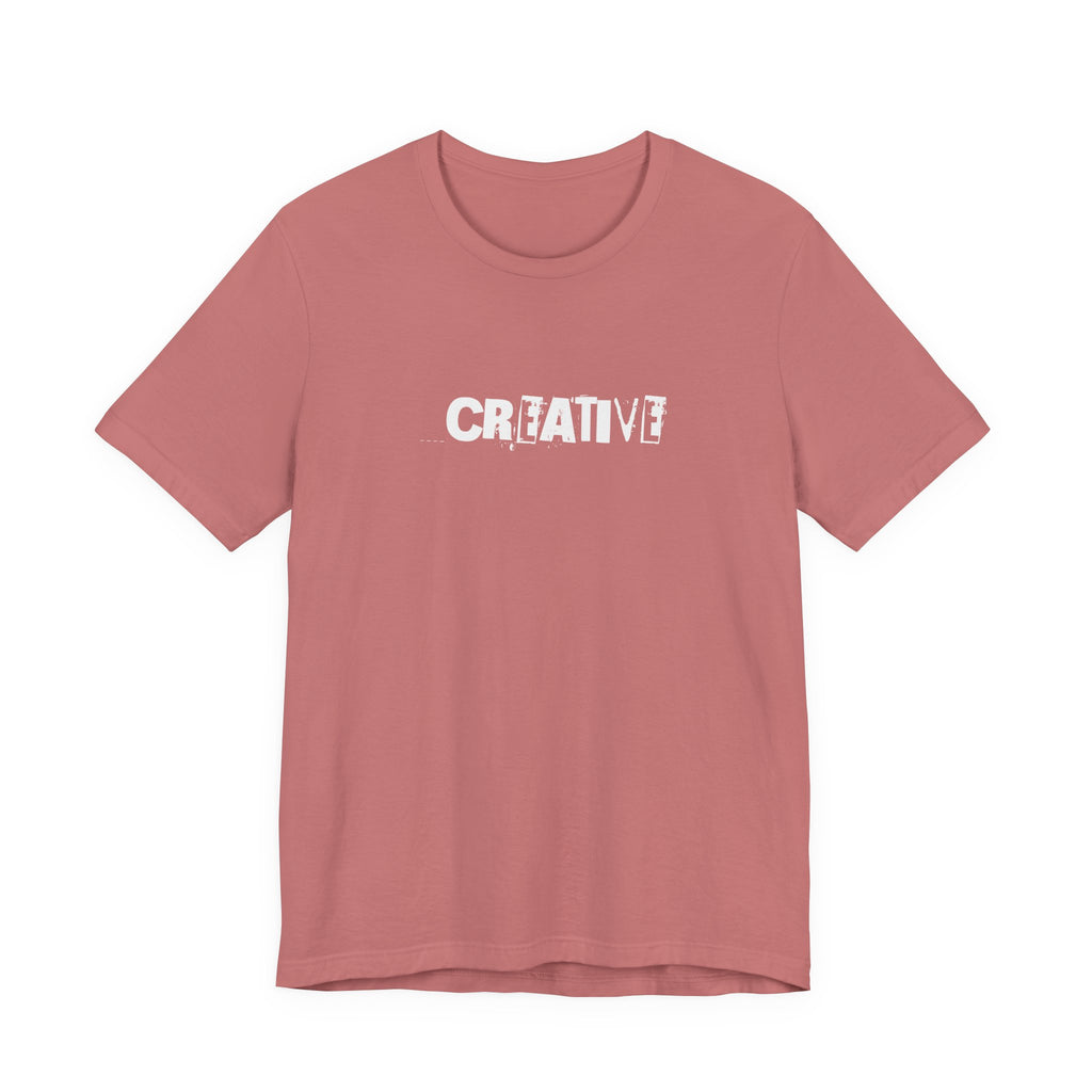 Creative Distressed Text T-Shirt | Minimal Typography Graphic Tee