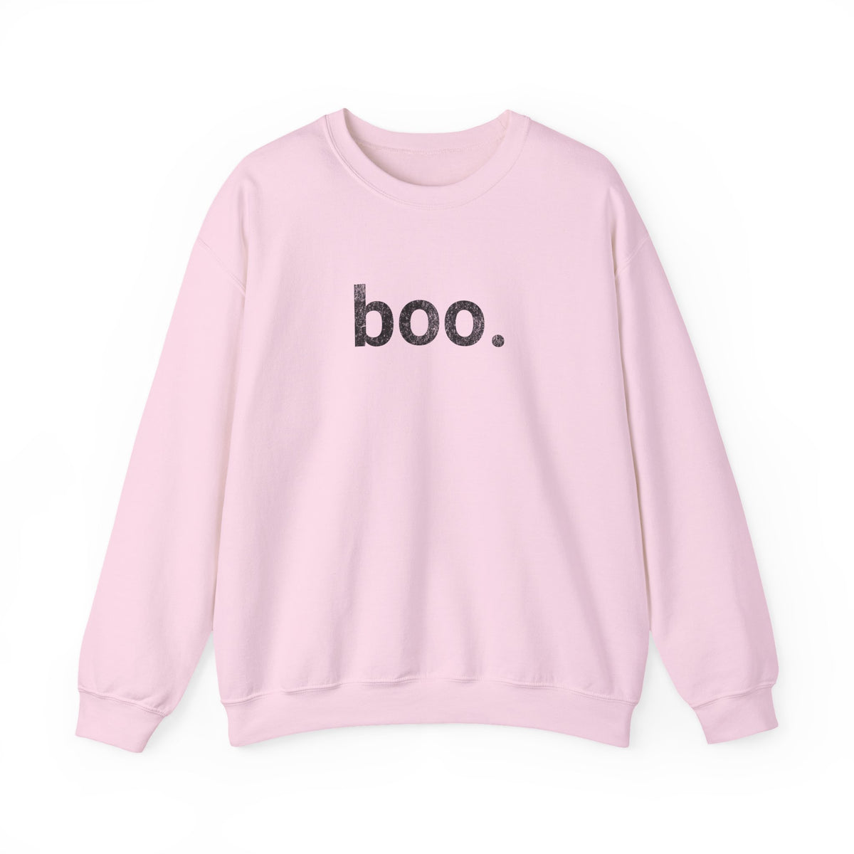 boo distressed sweatshirt | Minimal Halloween Text Design