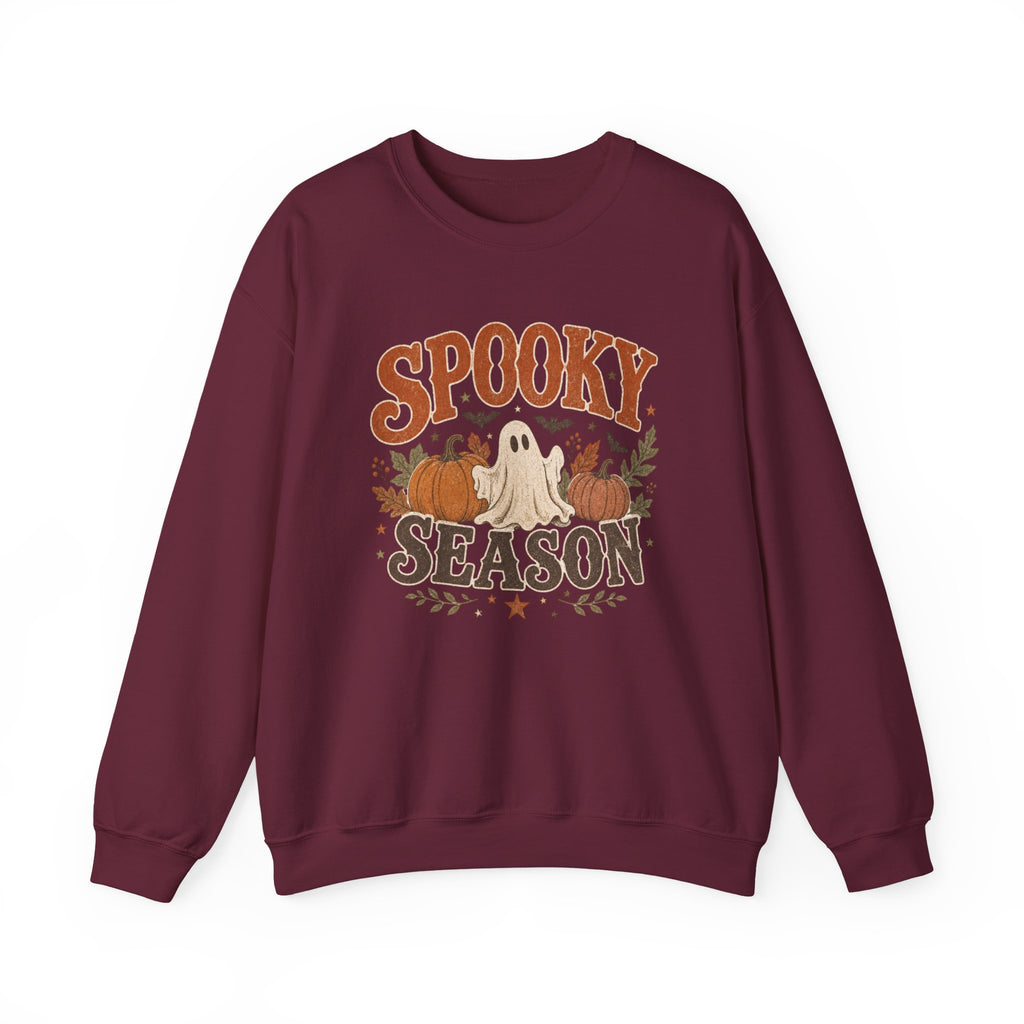 Spooky Season ghost and pumpkins Sweatshirt | Halloween autumn graphic