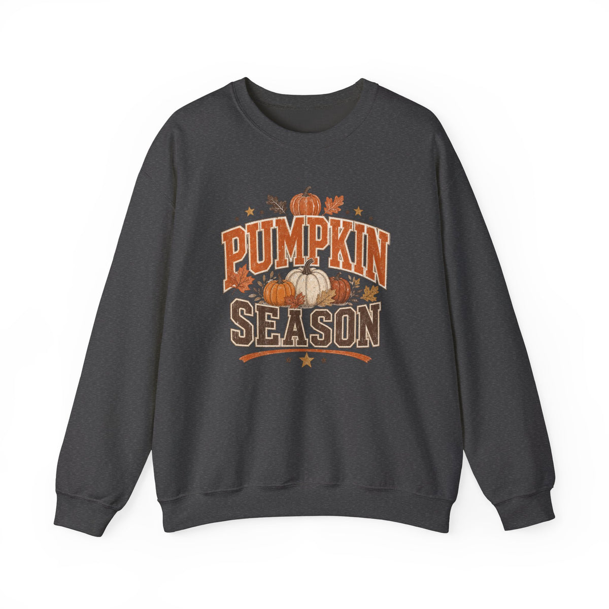 Pumpkin Season Sweatshirt | Fall Pumpkin Graphic, Autumn Leaves