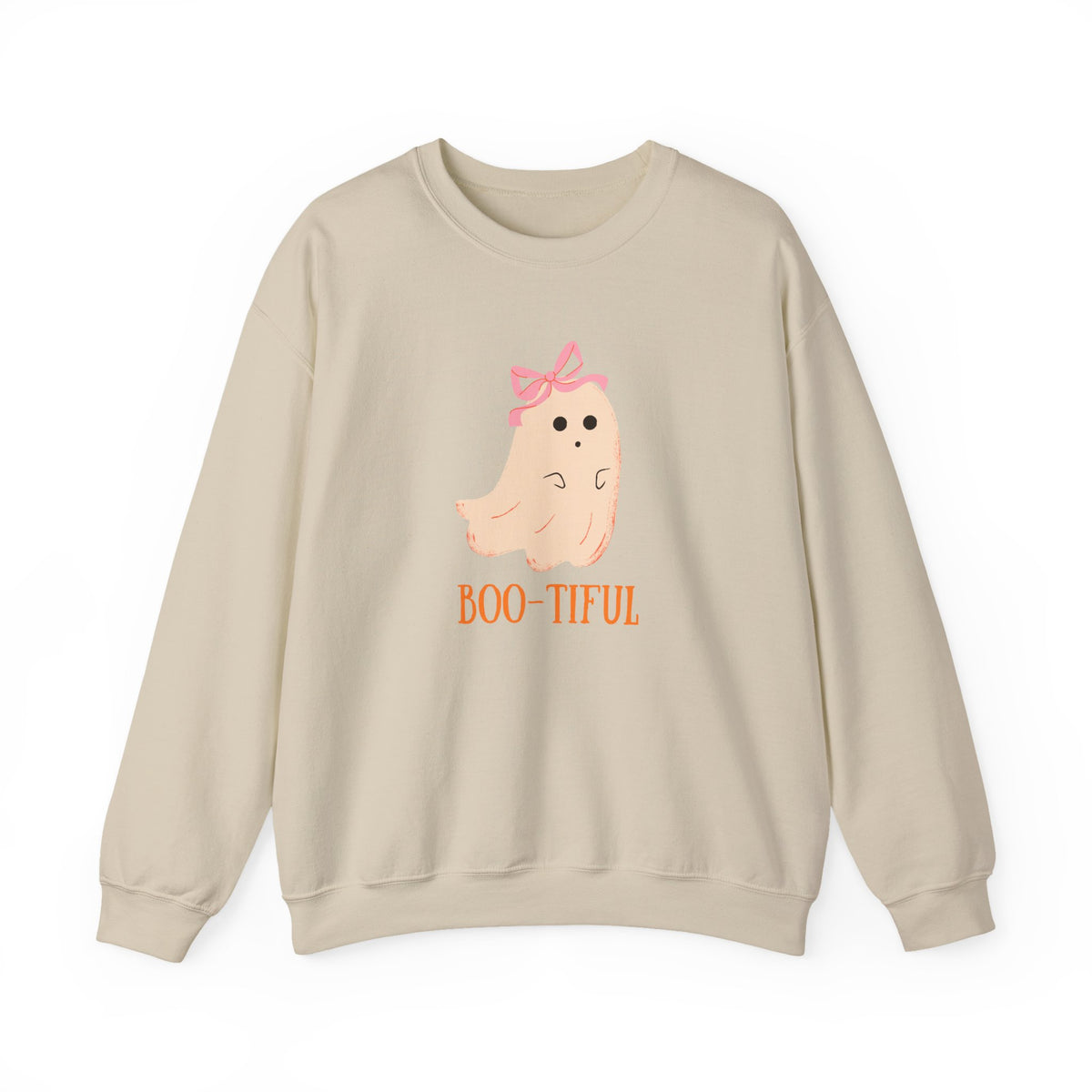 Cute Pastel Ghost Boo-tiful Crewneck | Halloween Ghost Sweatshirt