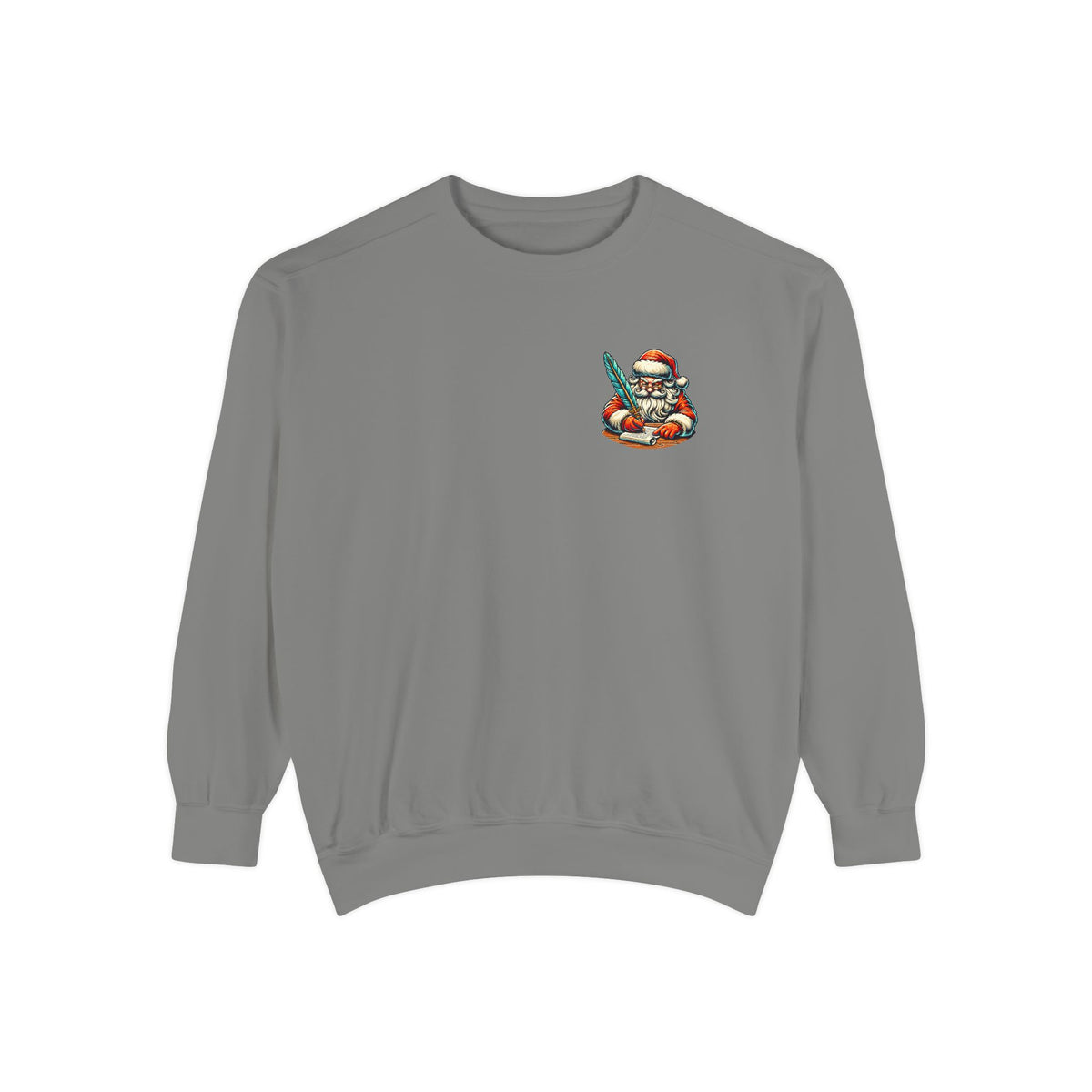Christmas Sweatshirt Funny Naughty Santa Letter | Vintage Santa Coal In Stocking Comfort Colors Crewneck