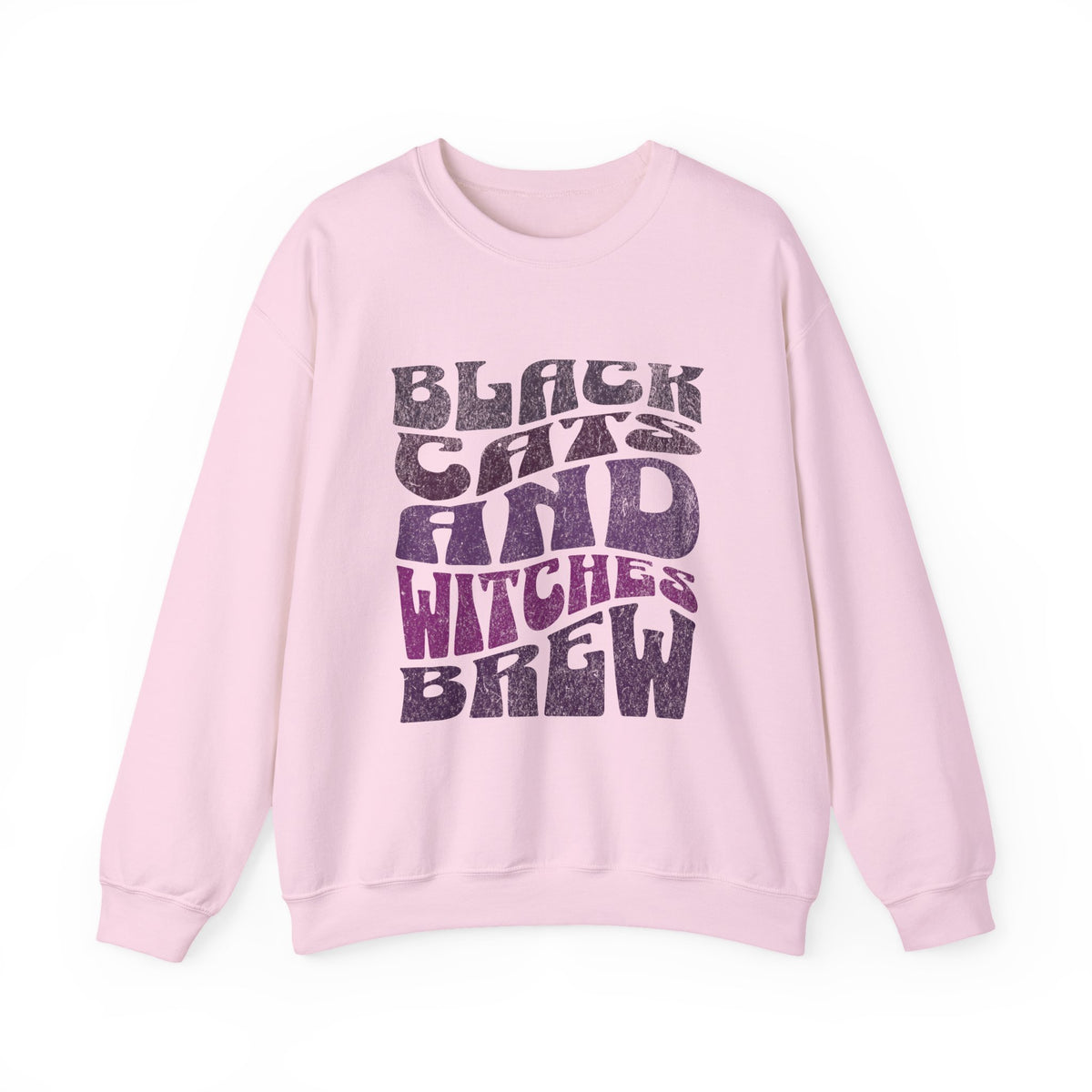 Black Cats and Witches Brew Sweatshirt | Halloween spooky typography