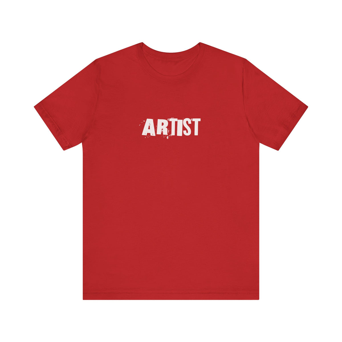 Artist T-Shirt | Minimal Distressed Text Graphic, Short Sleeve Tee