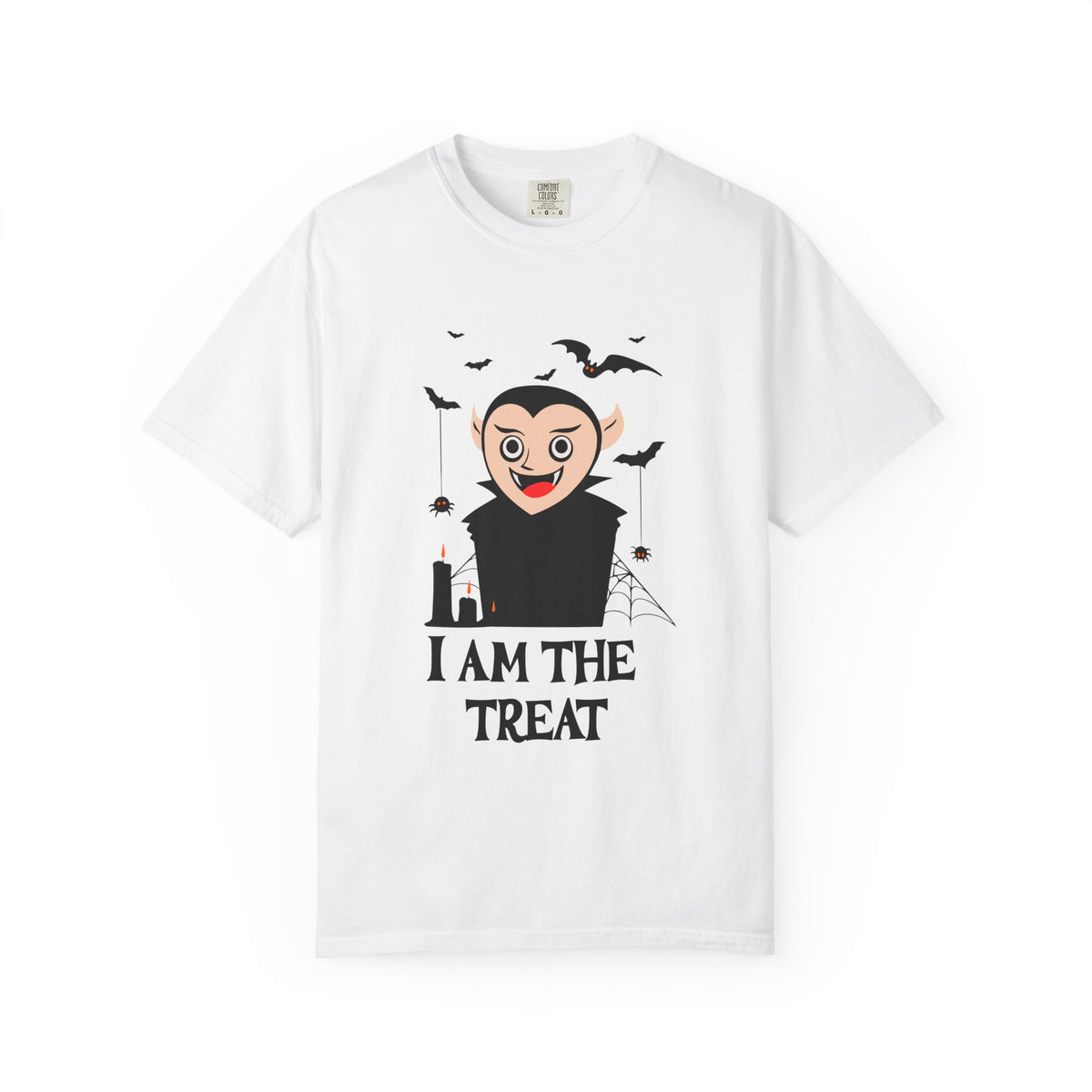 I Am The Treat Vampire T-shirt | Halloween vampire bats spooky design