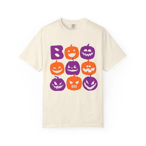 BOO Jack-O-Lantern Pumpkins T-shirt | Halloween Pumpkin Faces