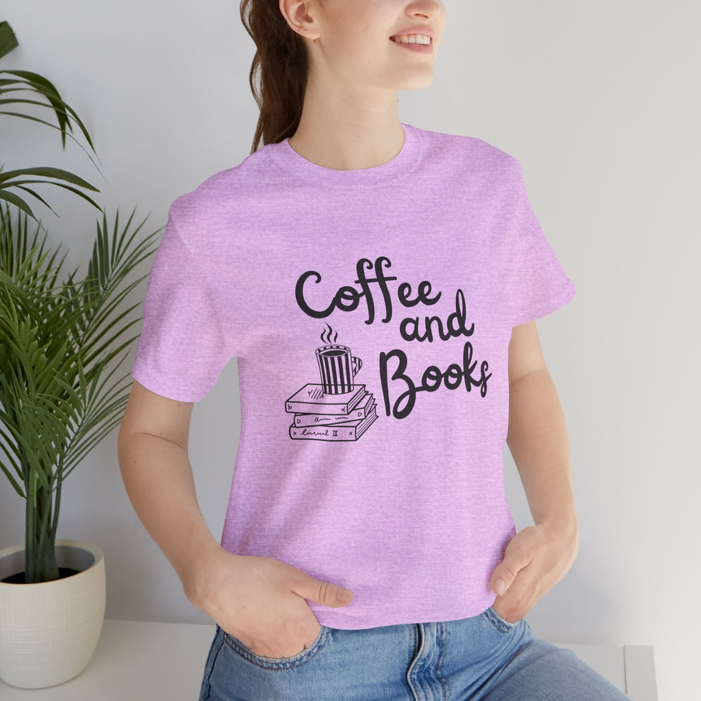 Coffee and Books T-Shirt | Book Lover Tee, Reading Coffee Design