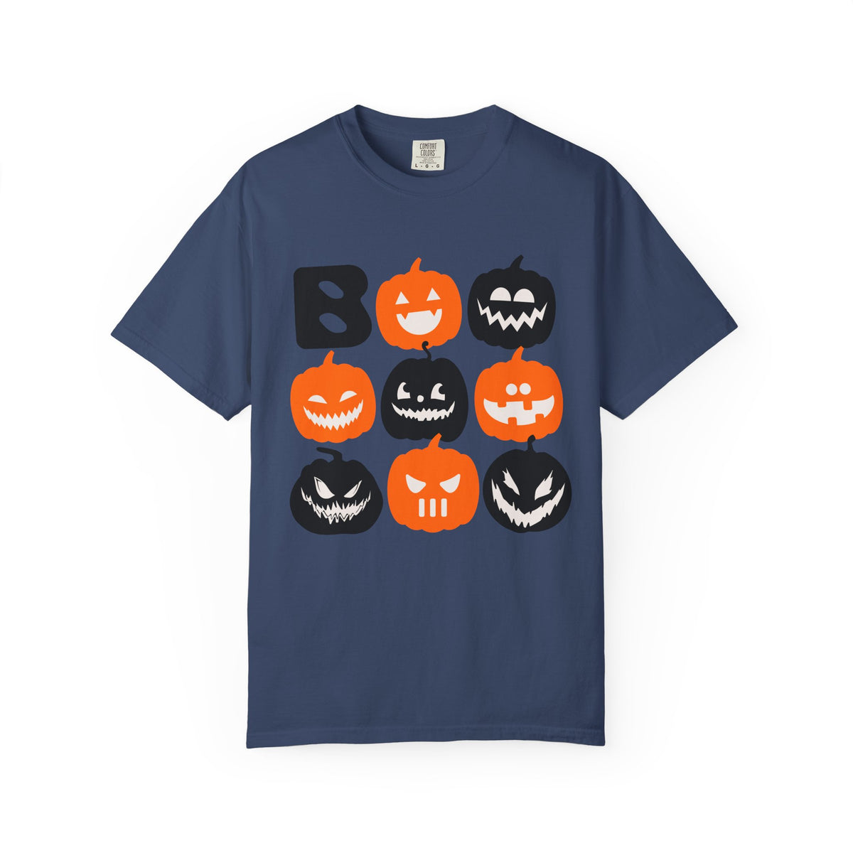 Jack-o-Lantern Faces T-shirt | Halloween Pumpkins Boo Pattern