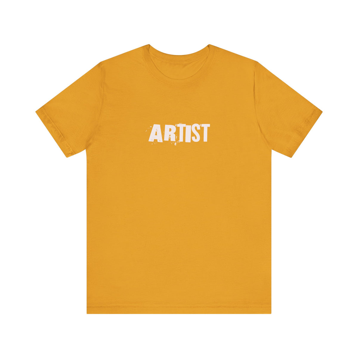 Artist T-Shirt | Minimal Distressed Text Graphic, Short Sleeve Tee