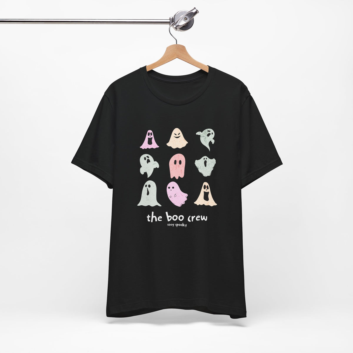 the boo crew Ghosts T-Shirt | Cute Pastel Ghosts Halloween Tee