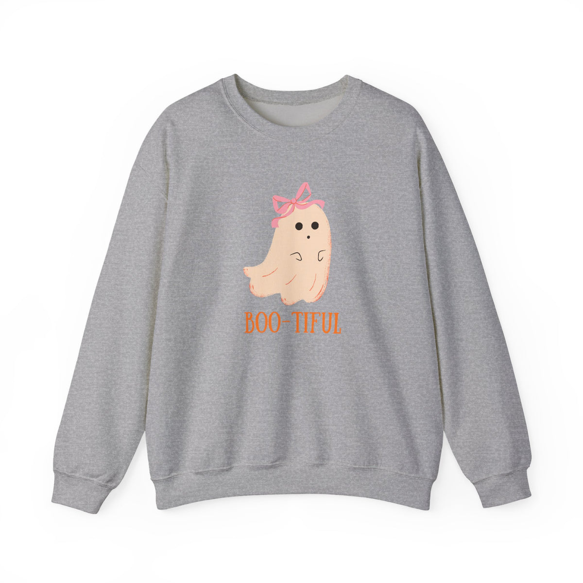 Cute Pastel Ghost Boo-tiful Crewneck | Halloween Ghost Sweatshirt