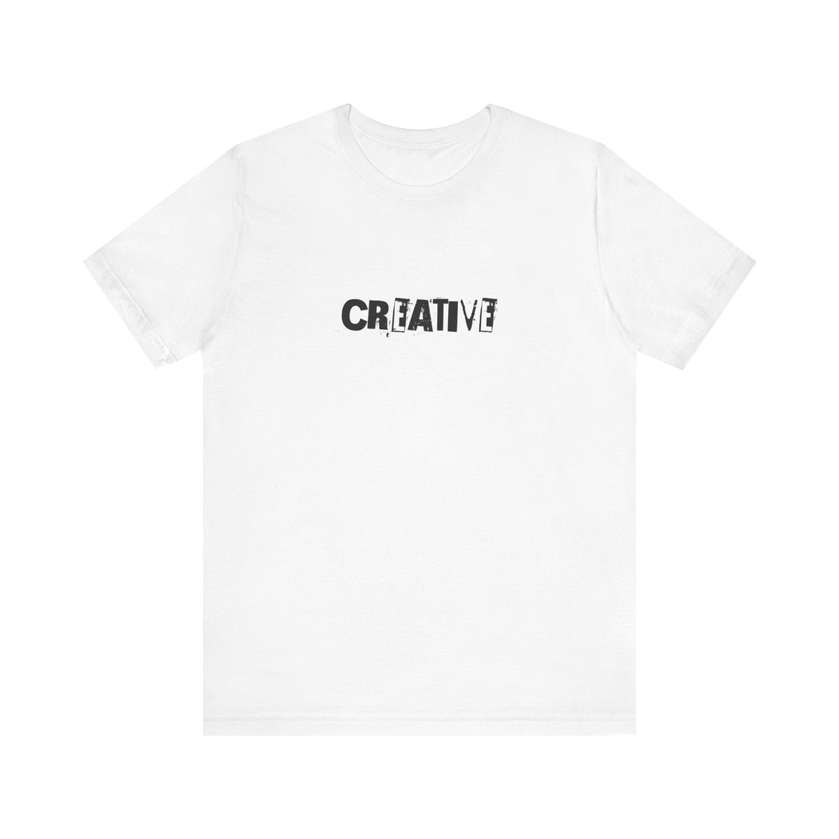 Creative text T-Shirt | distressed typography, minimalist art