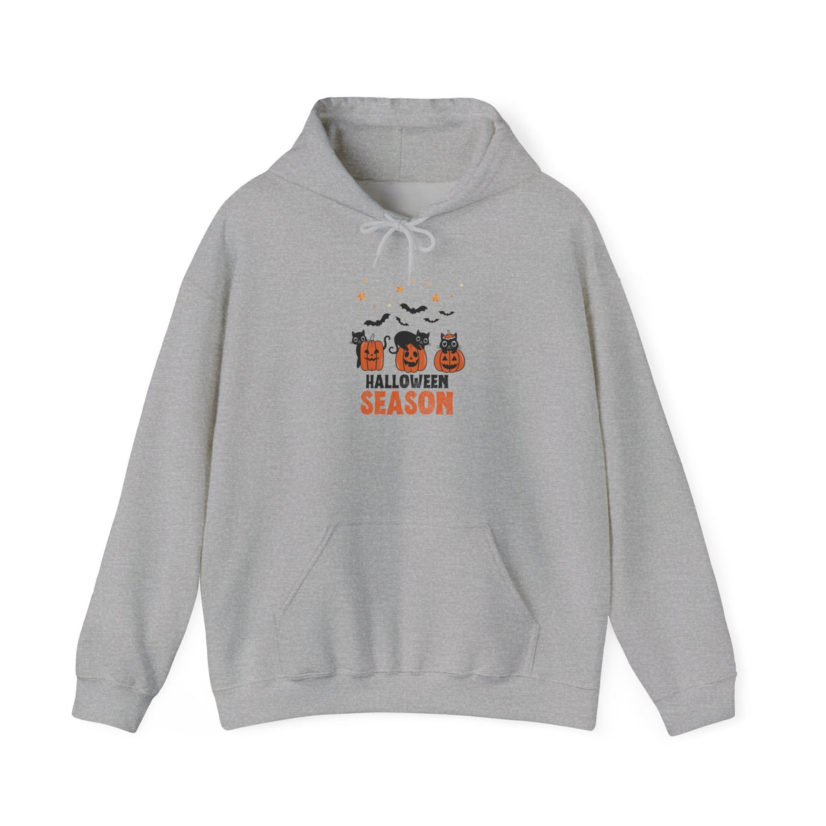 Halloween Pumpkin Black Cat Trio Hoodie | Jack-O'-Lanterns, Bats