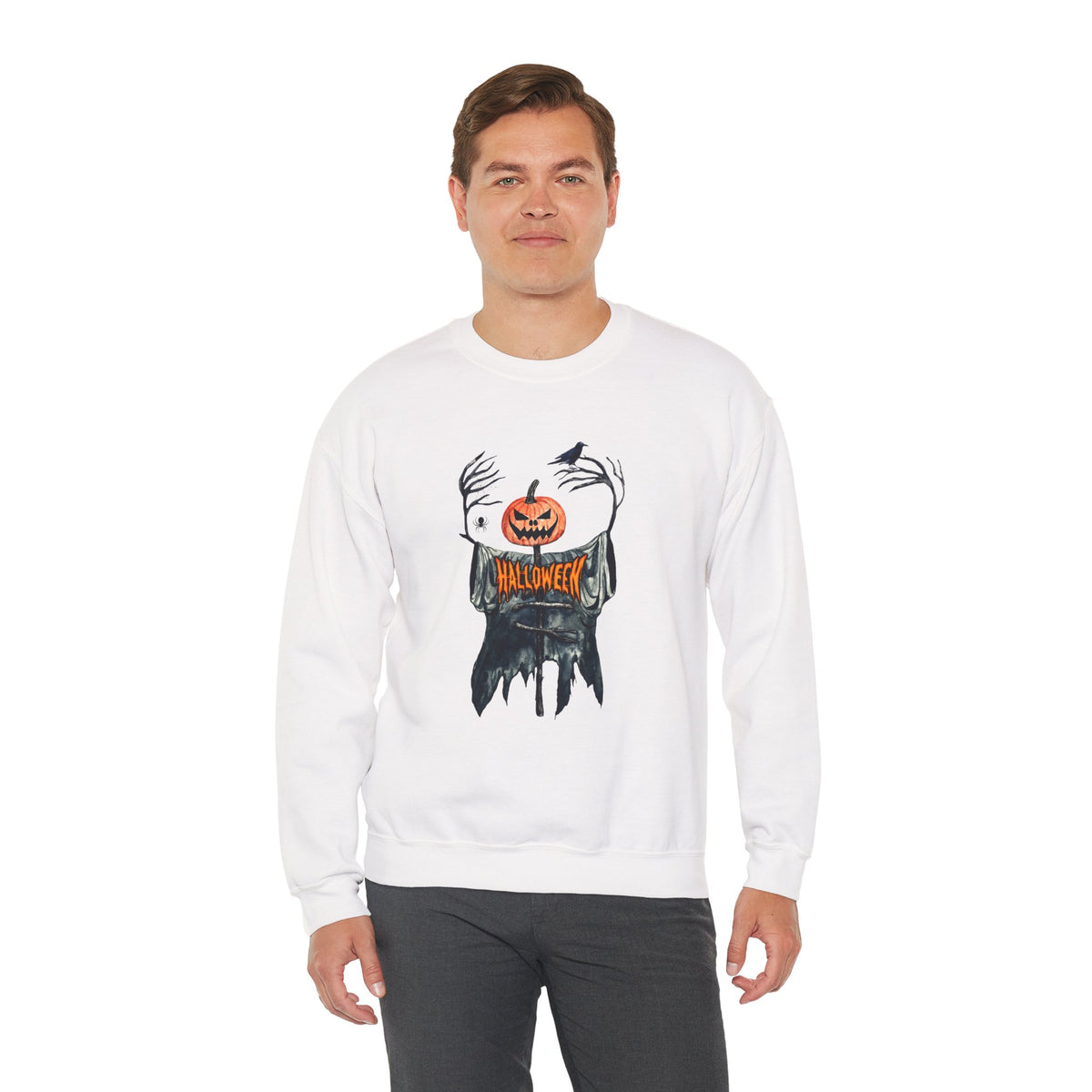 Scary Pumpkin Head Halloween| Sweatshirt