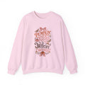 Pumpkin Kisses & Witchy Wishes Crewneck Sweatshirt | Fall Halloween Butterflies Sweater
