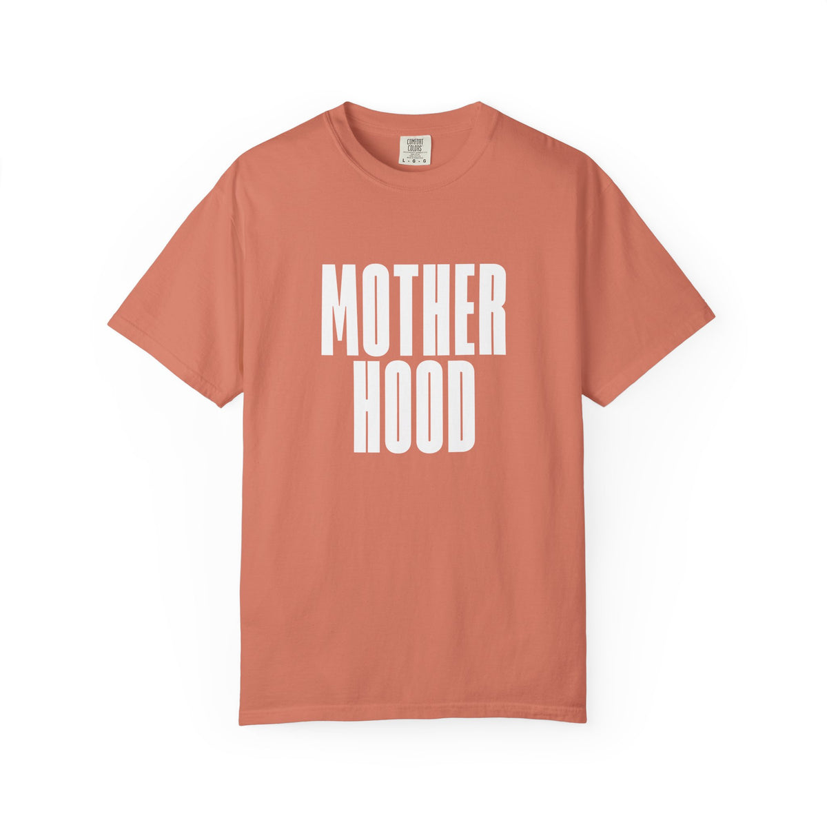 MOTHERHOOD bold block text Comfort Colors T-Shirt | Mom shirt, Typography tee