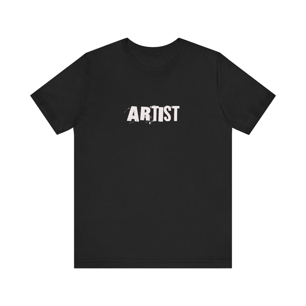 Artist T-Shirt | Minimal Distressed Text Graphic, Short Sleeve Tee