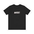 Artist T-Shirt | Minimal Distressed Text Graphic, Short Sleeve Tee
