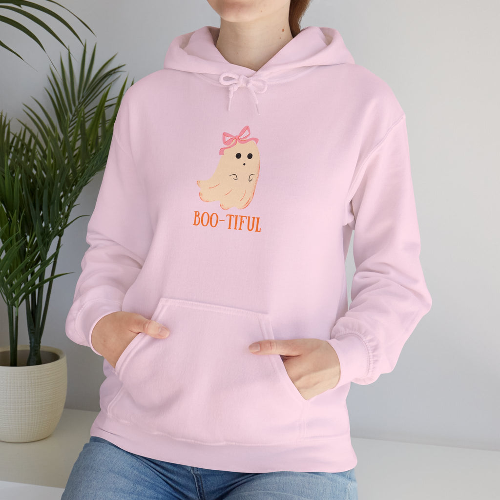 Cute Ghost "Boo-tiful" Hoodie | Halloween Ghost Illustration