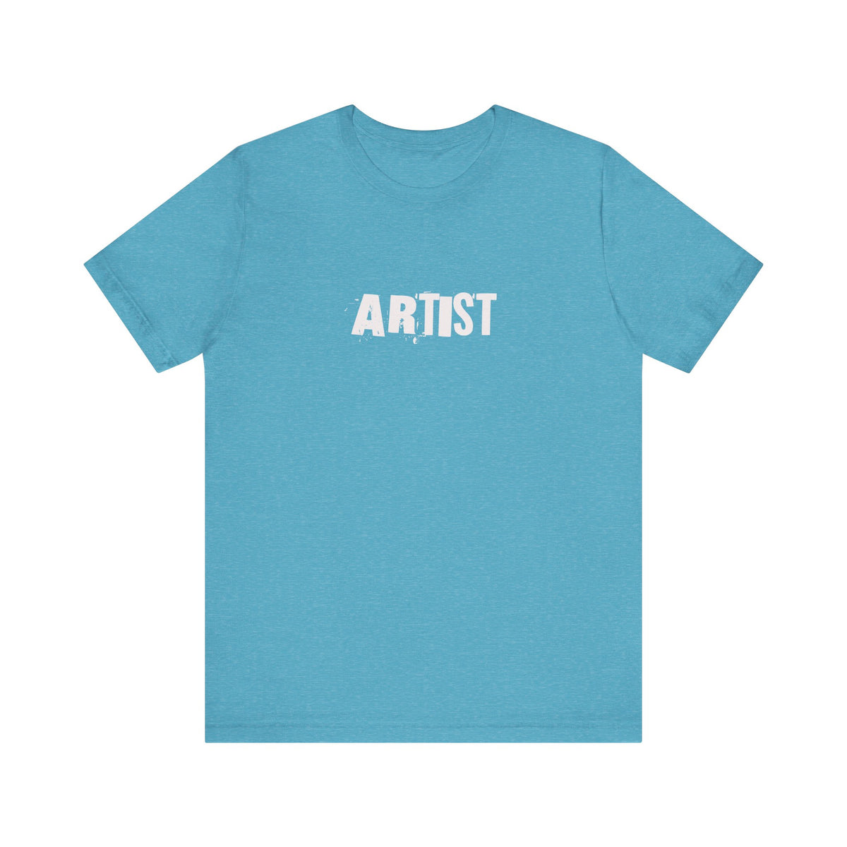 Artist T-Shirt | Minimal Distressed Text Graphic, Short Sleeve Tee
