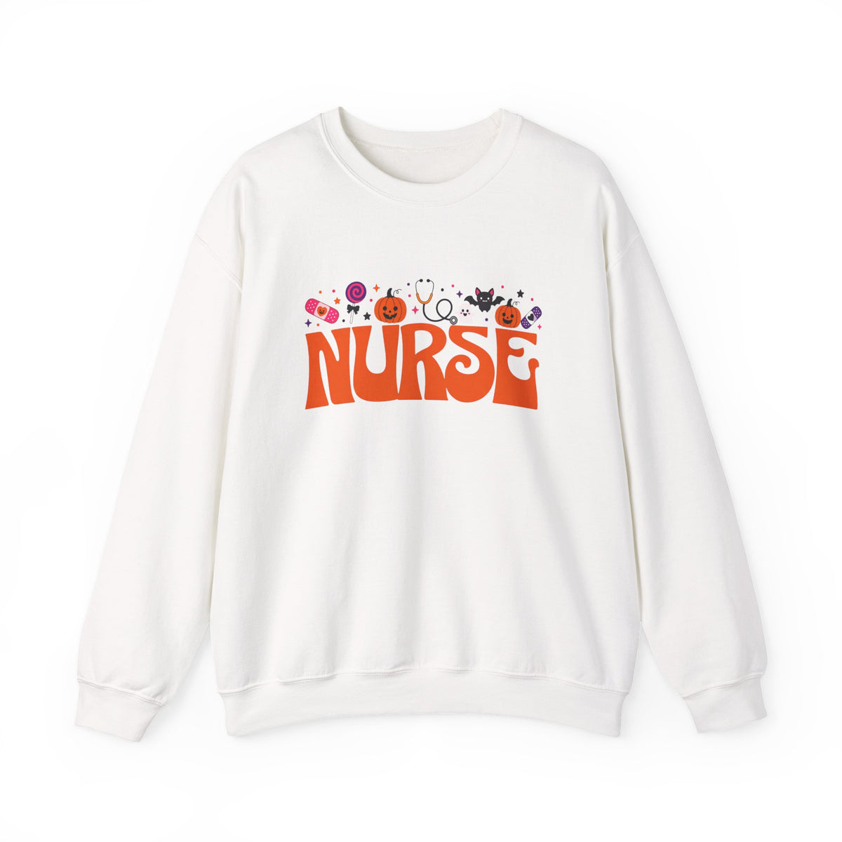 Halloween Nurse Crewneck Sweatshirt | Nurse Halloween Design