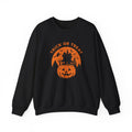 Trick or Treat Pumpkin Haunted House Sweatshirt | Halloween Spooky Haunted House Crewneck