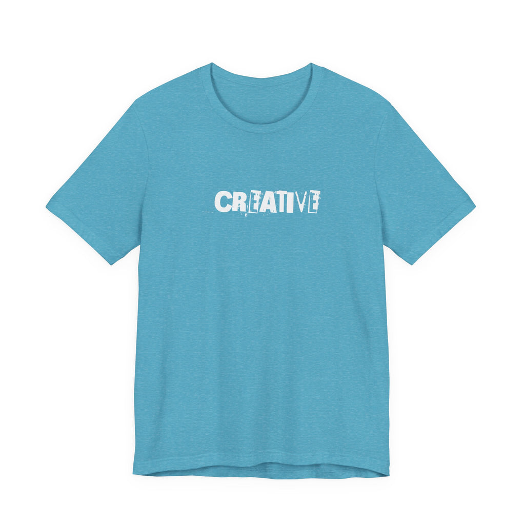 Creative Distressed Text T-Shirt | Minimal Typography Graphic Tee