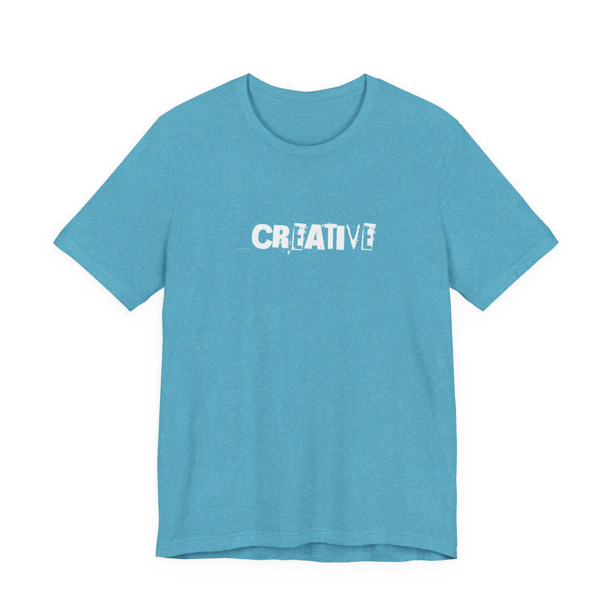 Creative Distressed Text T-Shirt | Minimal Typography Graphic Tee