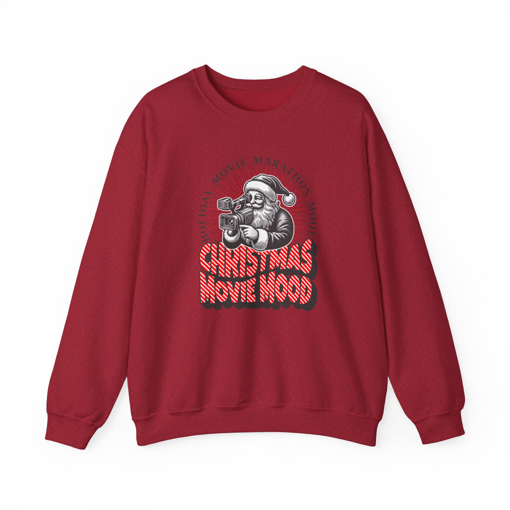 Christmas Sweatshirt Retro Santa Christmas Movie Mood | Holiday Movie Marathon Sweatshirt